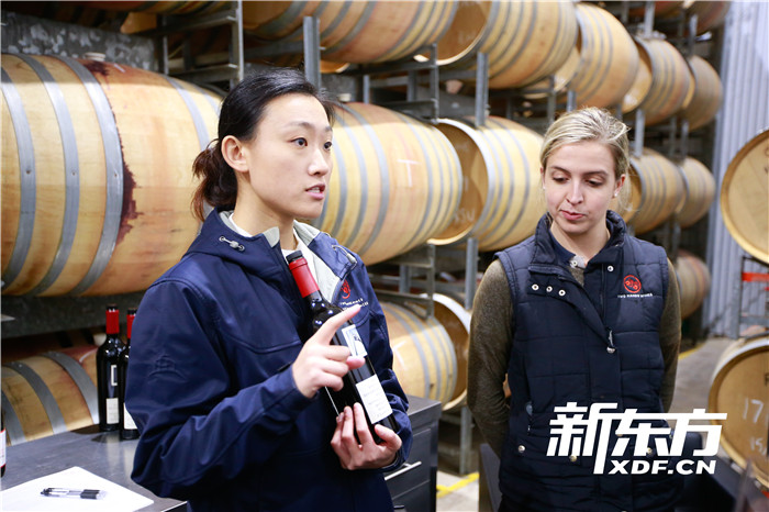 酒庄大客户经理Faye介绍酿酒过程