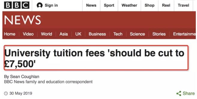 英国2021-2022学年起学费有望降低! 英国2021-2022学年起学费有望降低!