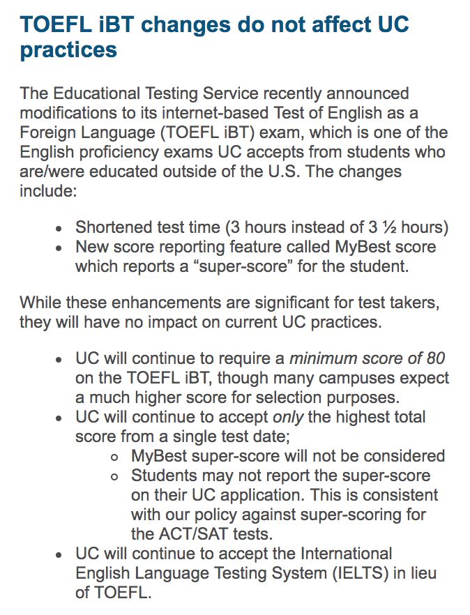 注意！美国多所大学拒绝托福拼分政策！