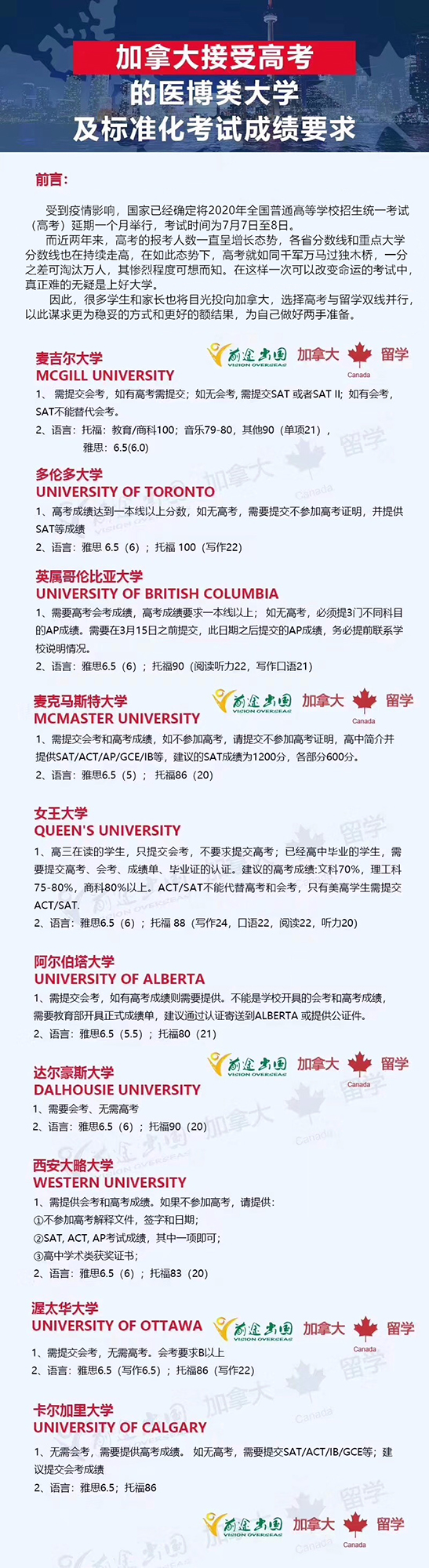 【英联邦篇】高考延期!应届考生如何做好高考留学两全准备? 【英联邦篇】高考延期!应届考生如何做好高考留学两全准备?