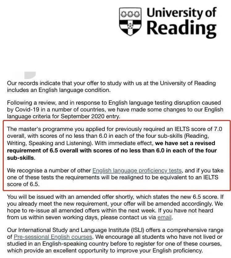 【招生政策】英国多所大学降低直录雅思要求,实行弹性化语言班授课 【招生政策】英国多所大学降低直录雅思要求,实行弹性化语言班授课