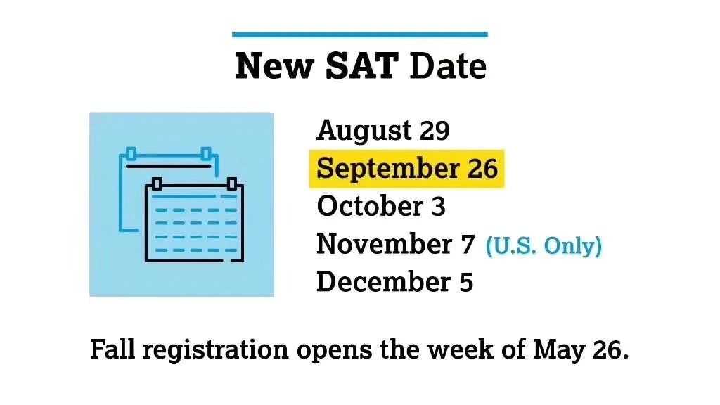 SAT新增考试时间确定!下半年考试时间一览! SAT新增考试时间确定!下半年考试时间一览!