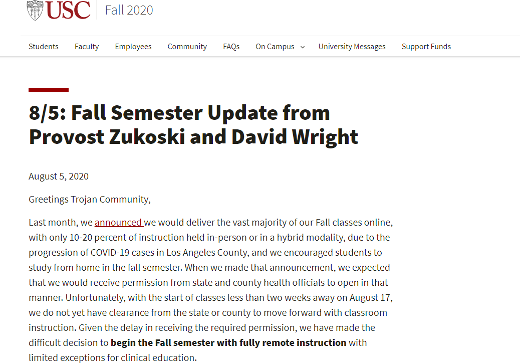 约翰霍普金斯与普林斯顿纷纷宣布全面网课!学费减免10%! 约翰霍普金斯与普林斯顿纷纷宣布全面网课!学费减免10%!