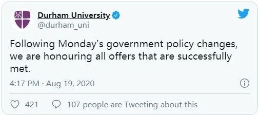 牛津大学调整招录政策！杜伦大学延期至2021入学将获现金补偿？