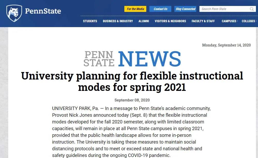 美国大学2021春季学期教学计划发布,还网课吗? 美国大学2021春季学期教学计划发布,还网课吗?