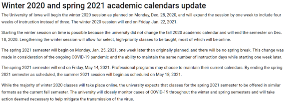 多所美国大学公布2021春季学期安排!仍以网课为主!