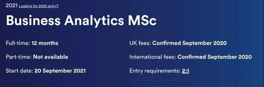 2021Fall英国留学申请开启！BA专业竞争激烈！