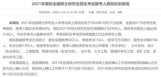 暴涨!国内考研人数突破400万?历史新高 暴涨!国内考研人数突破400万?历史新高