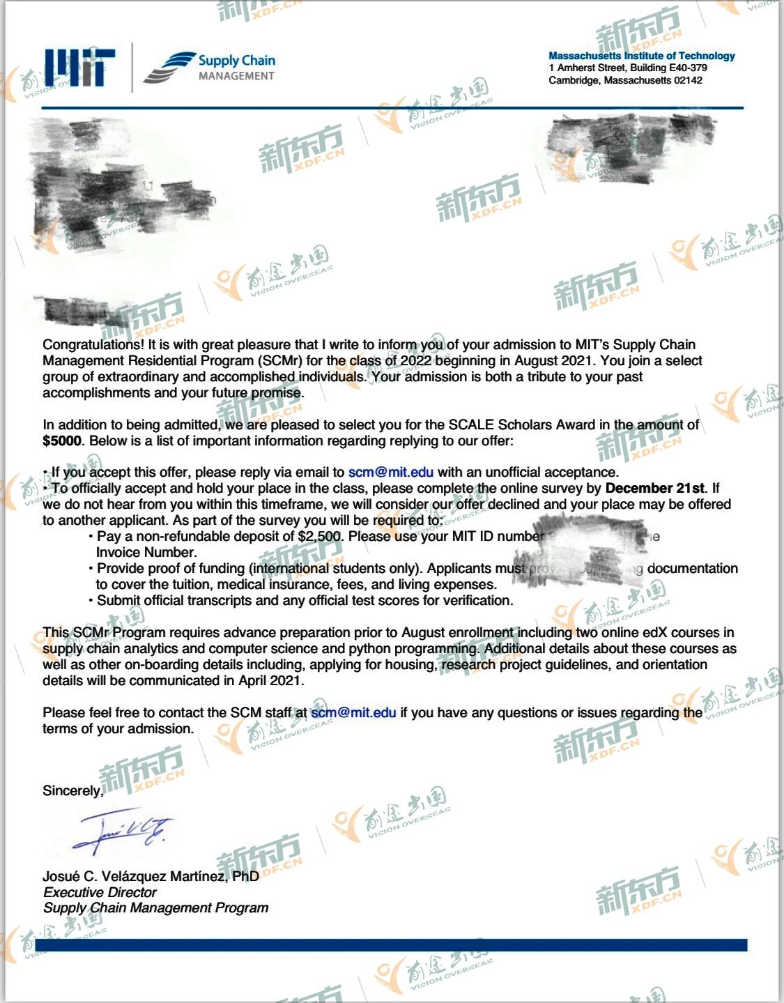 麻省理工学院Offer新鲜出炉!早规划早申请赢梦校! 麻省理工学院Offer新鲜出炉!早规划早申请赢梦校!