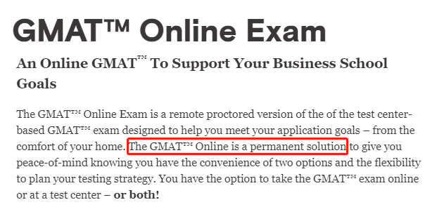 GMAT online官宣成为永久政策,取消时限! GMAT online官宣成为永久政策,取消时限!