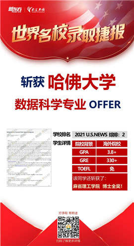 斩获数十枚哈佛耶鲁剑桥牛津offer！