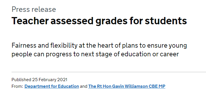 英国公布2021A-levelGCSE大考评分计划！