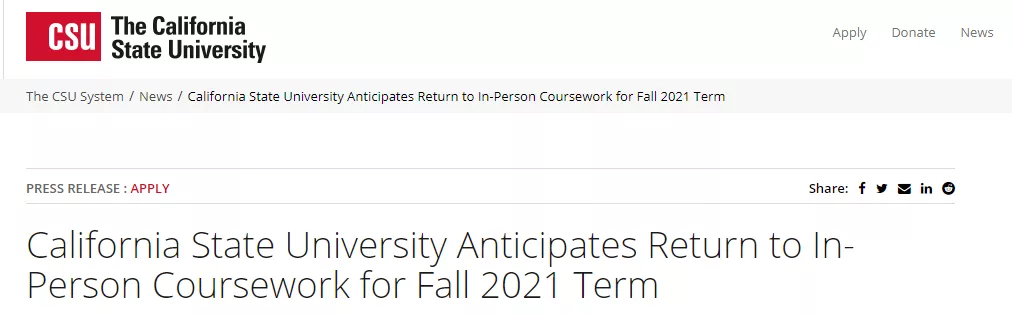 网课时代有望结束？多校发布消息称2021fall恢复线下授课！