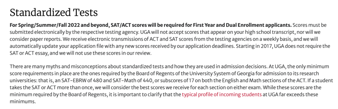 这些美国大学表示SAT/ACT成绩必须提交！
