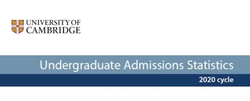 剑桥大学公布年度录取数据! 剑桥大学公布年度录取数据!