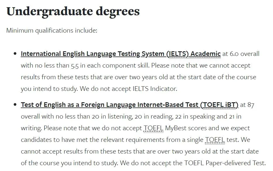 2022热门英国大学语言要求汇总！