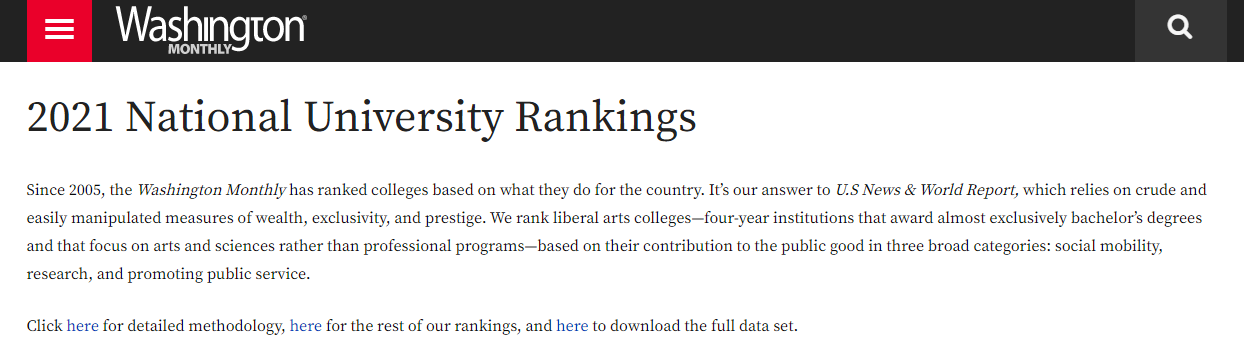 2021美国大学榜单发布!哈佛掉出前三!公然叫板U.S.News? 2021美国大学榜单发布!哈佛掉出前三!公然叫板U.S.News?