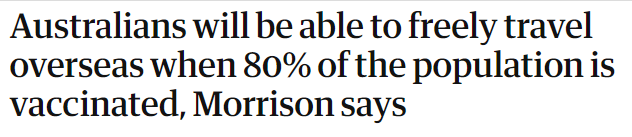 澳洲开国境时间再提前！疫苗接种率达70%接回留学生！