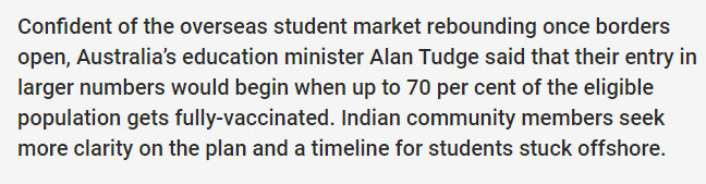 澳洲开国境时间再提前！疫苗接种率达70%接回留学生！