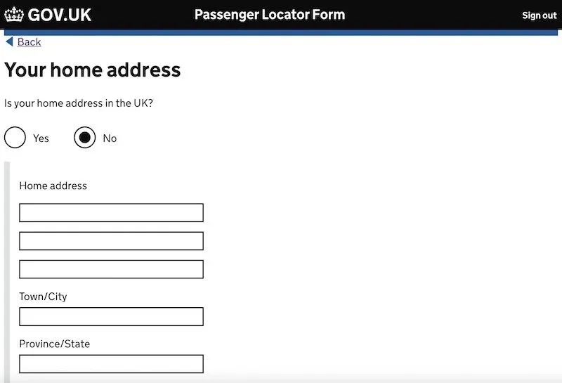 英国入境流程及Passenger Locator Form填写教程