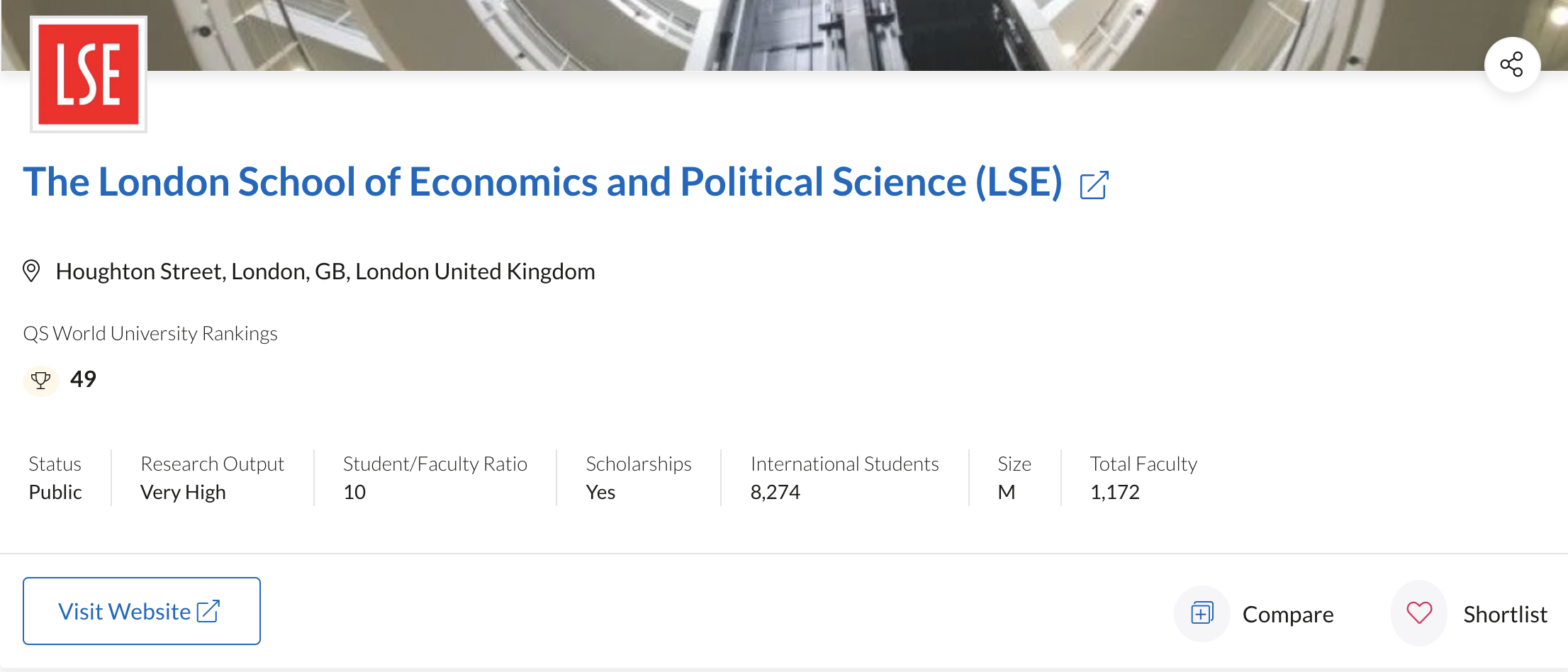 LSE伦敦政经：实力稳坐G5，培养政商各界菁英！