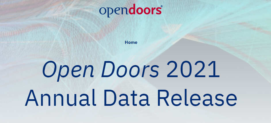 2021美国门户开放报告发布，中国连续12年成为美国主要国际生生源地！