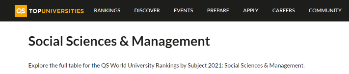 QS社科领域，除了G5，强推这4所大学！1