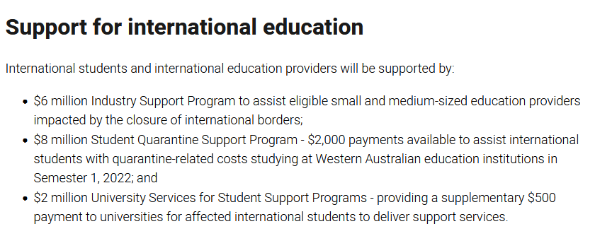 【澳洲入境资讯】USYD3月包机安排!西澳留学生可领取隔离补助! 【澳洲入境资讯】USYD3月包机安排!西澳留学生可领取隔离补助!