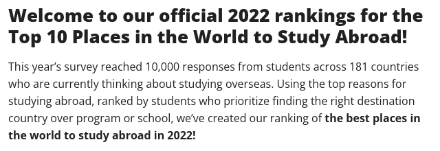 2022年全球十佳留学国排行发布,美国坐拥科研教育优势! 2022年全球十佳留学国排行发布,美国坐拥科研教育优势!