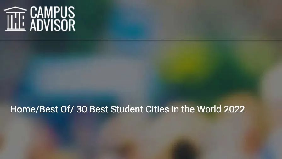 【榜单】2022年全球更佳学生城市排行榜来了!澳洲城市上榜! 【榜单】2022年全球更佳学生城市排行榜来了!澳洲城市上榜!
