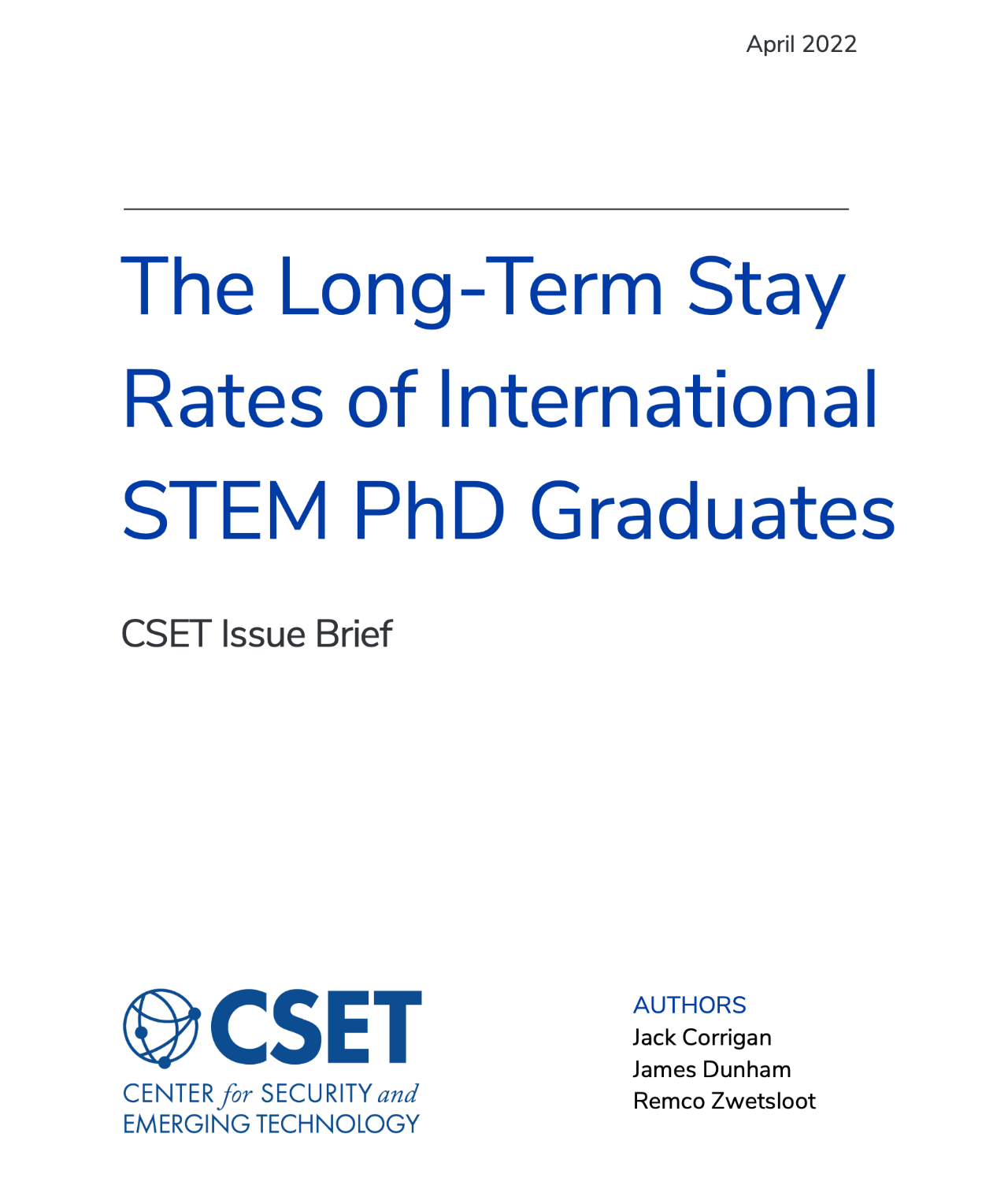 在美国博士毕业的STEM留学生，77%选择长期留在美国！