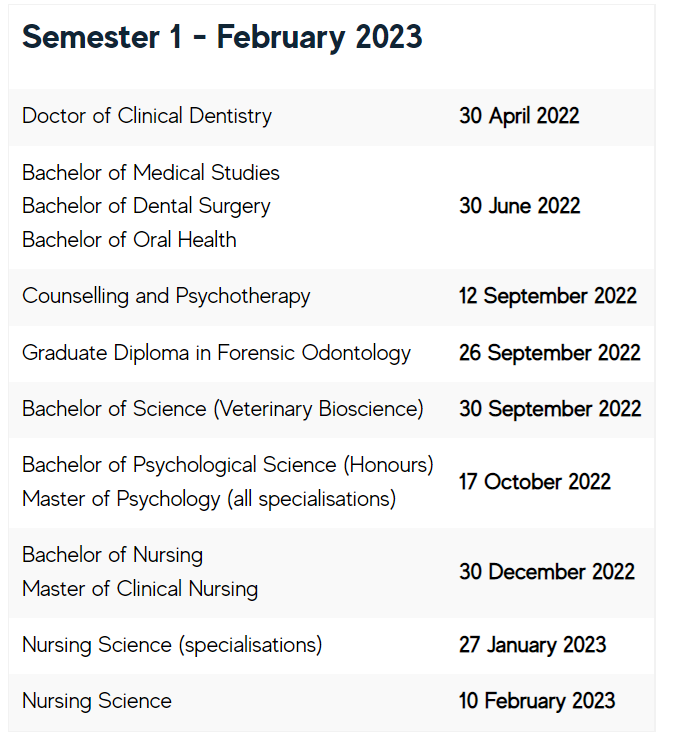 【澳洲留学】澳洲大学2022年S2-2023年S1开学季关键时间点汇总！