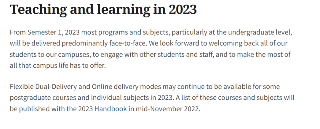 【重磅更新】墨尔本大学公布2022 S2授课模式! 【重磅更新】墨尔本大学公布2022 S2授课模式!