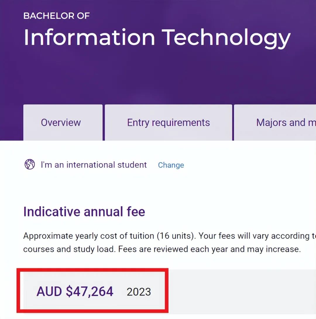 【留学费用】涨学费了，昆士兰大学官方公布2023年学费上涨！