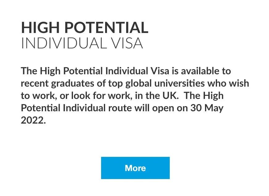 【留学生利好】英国5月正式启动“高潜力人才签证”计划! 【留学生利好】英国5月正式启动“高潜力人才签证”计划!