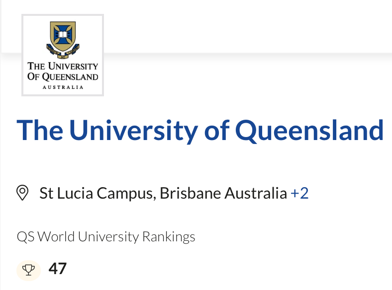 【聚焦】昆士兰大学连续5年稳居世界前五十!内附高考直录要求 【聚焦】昆士兰大学连续5年稳居世界前五十!内附高考直录要求