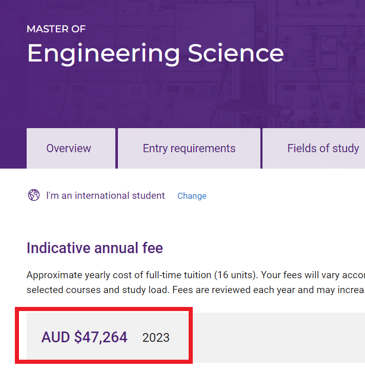 【留学费用】涨学费了，昆士兰大学官方公布2023年学费上涨！