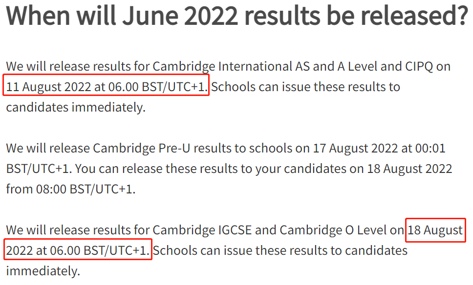 【重要】A-level/IG夏试何时放榜?秋试时间如何安排? 【重要】A-level/IG夏试何时放榜?秋试时间如何安排?