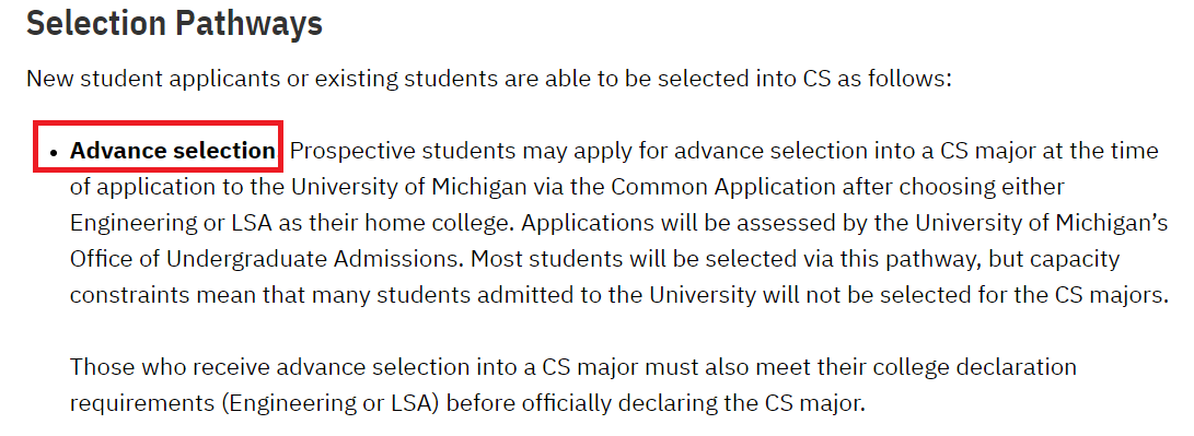 2023密歇根大学CS招生政策发生重大变化！