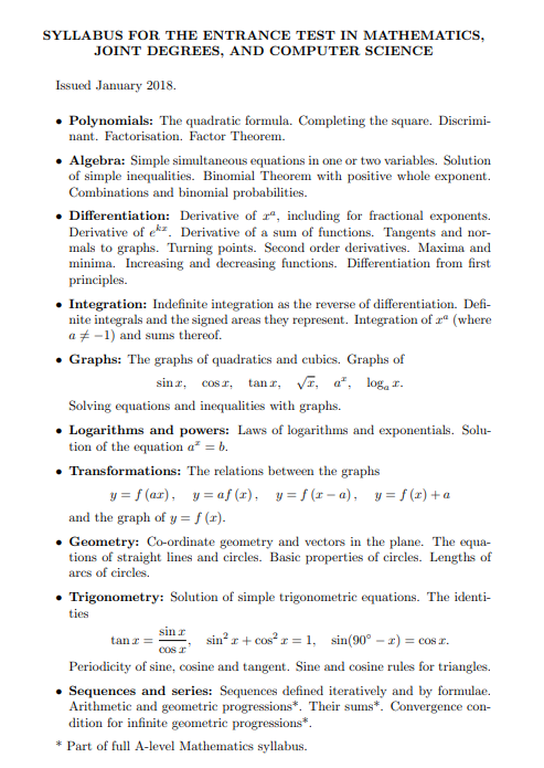 【牛剑笔试】数学和计算机相关专业MAT考试深度解读 【牛剑笔试】数学和计算机相关专业MAT考试深度解读