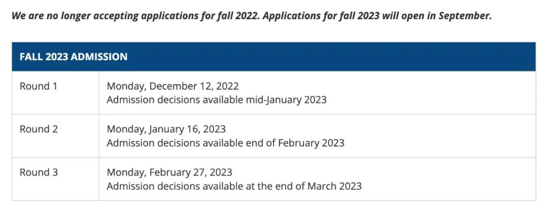ä¸-å¤æç¾å½å¤§å­¦å¼æ¾2023ç§å­£ç³è¯·ï¼DDLå¤§æ±æ»ï¼