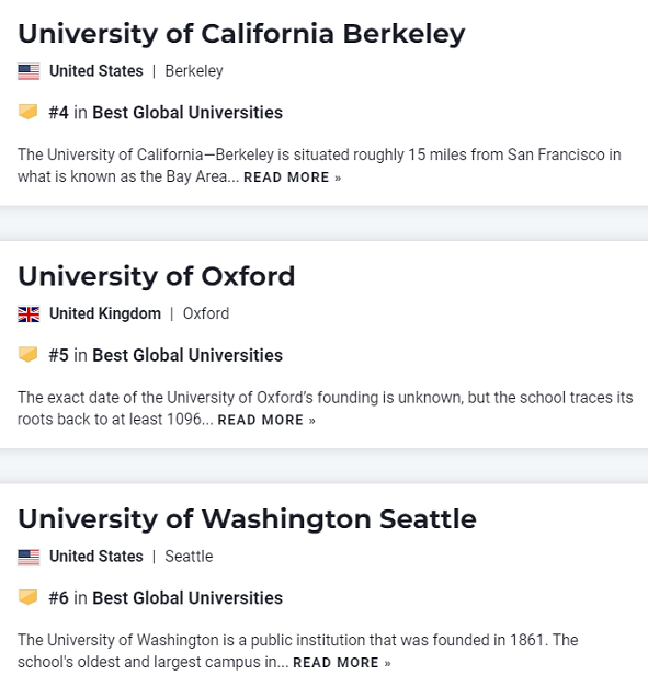 【重磅】USNews发布2023世界大学榜单!美国独占41所! 【重磅】USNews发布2023世界大学榜单!美国独占41所!