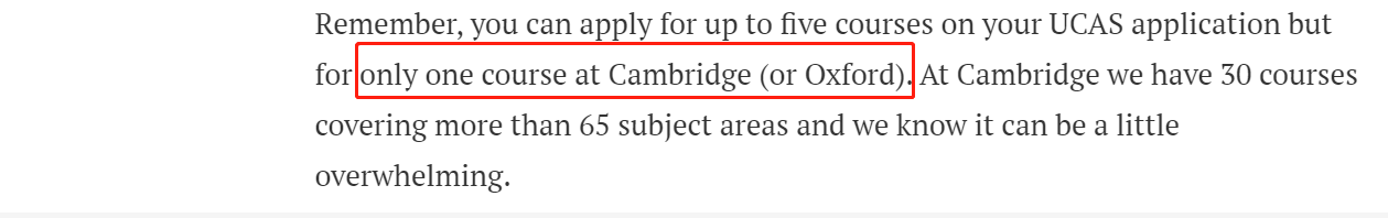 英国留学出国：英本申请时同一所学校可以报几个专业