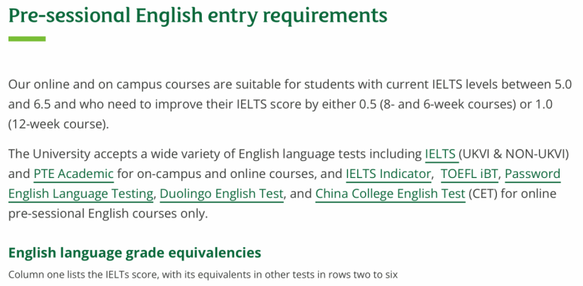 【盘点】接受用英语四六级成绩申请的英国大学! 【利好】这些英国大学用英语四六级成绩都可以申请哦~
