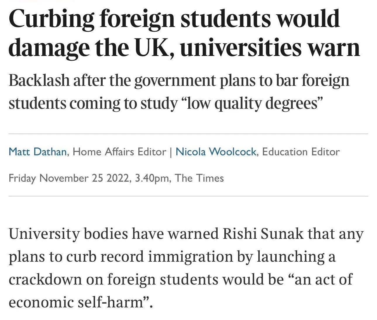 【重磅】英首相计划限招留学生?英国大学强烈反对! 【重磅】英首相计划限招留学生?英国大学强烈反对!