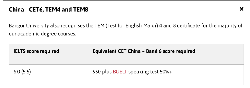 【盘点】接受用英语四六级成绩申请的英国大学！