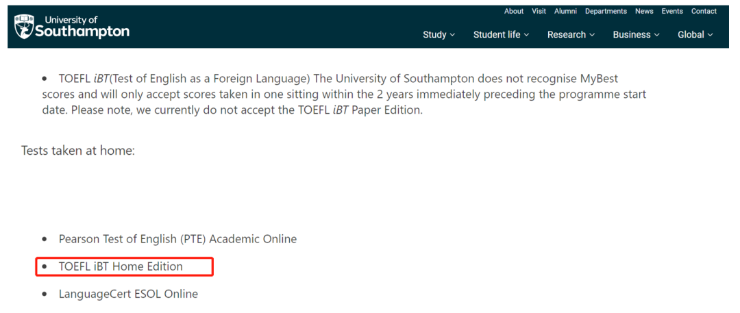 托福90分能去哪些院校？英国大学托福要求超全汇总！