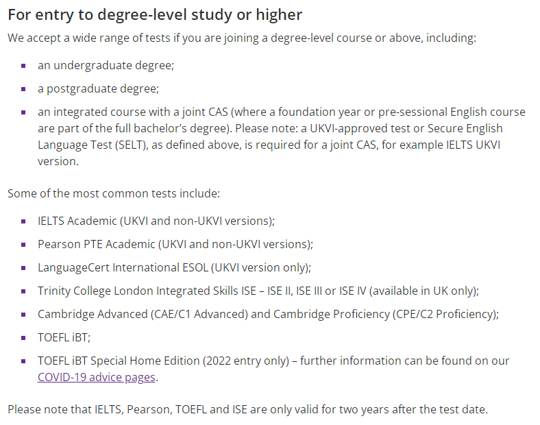 英国留学!除了雅思之外还接受哪些线上语言考试?