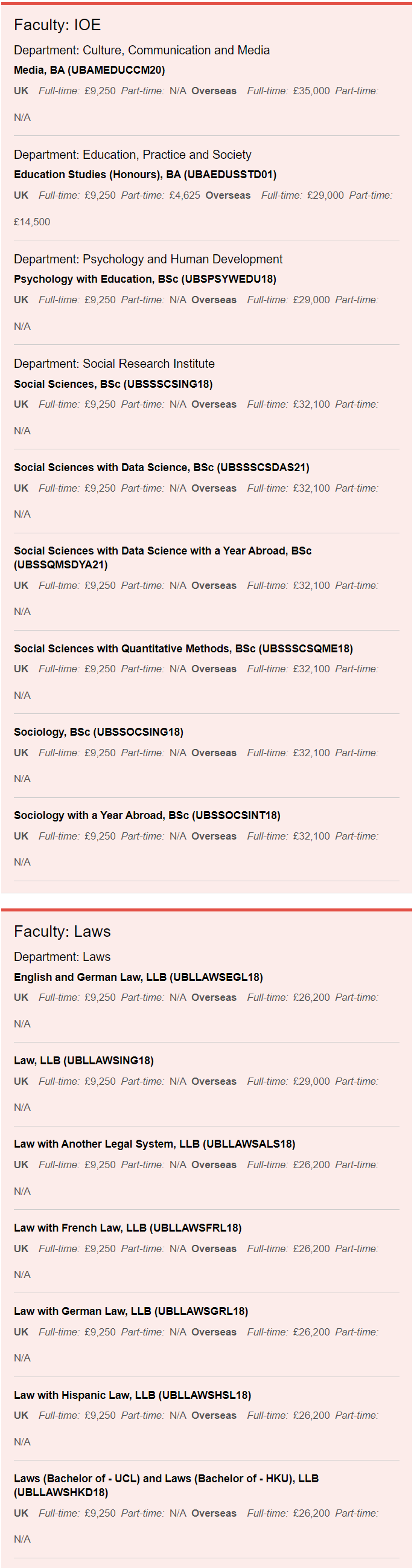 【利好】英国伦敦大学学院部分专业学费下降！
