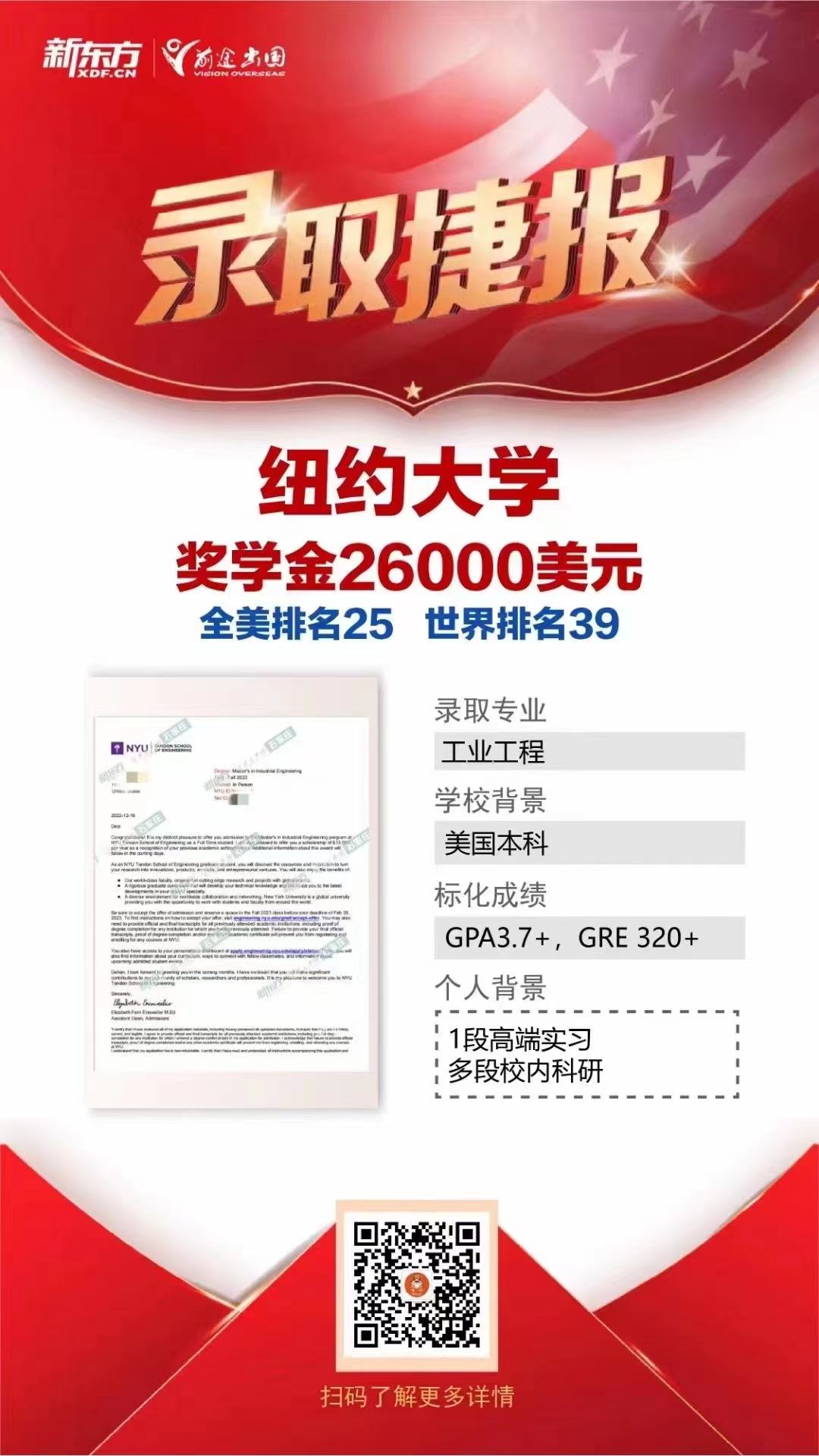美研又来9枚Offer雨！哥伦比亚、纽约大学、明尼苏达双城等等等